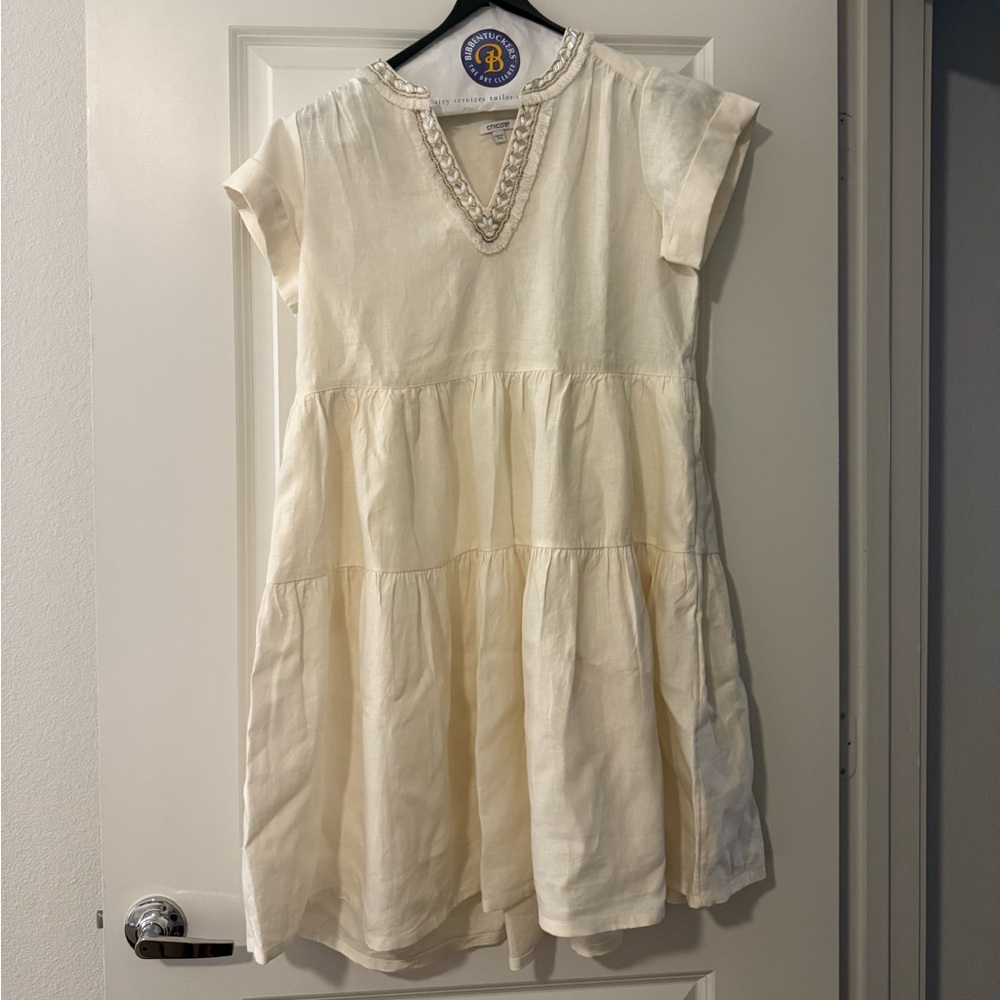 Chico’s Cream Linen Dress